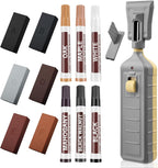 Laminate Floor Repair Kit, 6PCS Vinyl Floor Wax with 6PCS Wood Touch Up Markers, Fix Scratches, Stains, Cracks, Holes