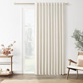 Guken Cream 100% Blackout Linen Curtains 70 Inch Wide by 84 Inch by Guken
