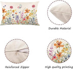 ONFAON Spring Summer Pillow Covers 20x12 Set of 4, Seasonal Holiday Farmhouse - Image 4