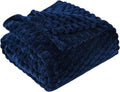 Blue Throw Blanket 60"×80" inches Gifts by Puncuntex