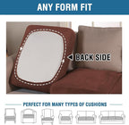 H.VERSAILTEX Velvet Stretch Couch Cushion Cover Plush Cushion Slipcover - Image 5