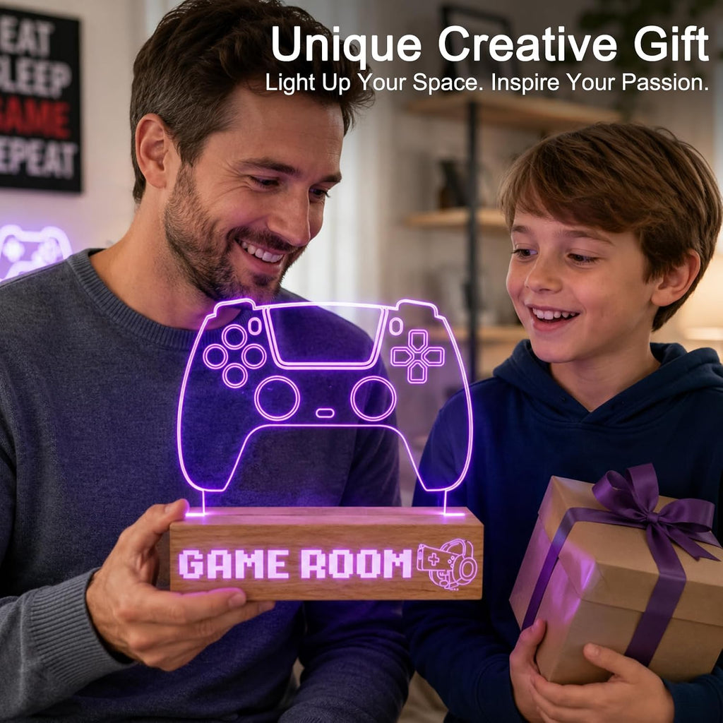 Game Room Decor LED Neon Sign, RGB Gaming Room Light for Desk Setup, 16 Colors 6 Dynamic Modes with Remote, Gamer Gifts for Men Teen Boys Kids, Cool Gaming Accessories for Bedroom Office Wall Decoration