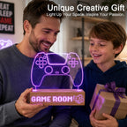 Game Room Decor LED Neon Sign, RGB Gaming Room Light for Desk Setup, 16 Colors 6 Dynamic Modes with Remote, Gamer Gifts for Men Teen Boys Kids, Cool Gaming Accessories for Bedroom Office Wall Decoration