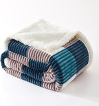 PU MEI Sherpa Blanket Twin Plaid Thick Bed Blanket, 60”*80” Super Soft Flannel - Image 7