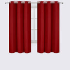 LEMOMO Red Blackout Curtains 34 x 63 Inch Length/Set of 2 Curtain - Image 2