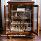 Briidea Electric Humidifiers for Cabinet (10-50 Cubic Ft.), 30% RH~80% RH Humidity Setting Values, Perfect Monitoring Temperature and Humidity, 12V Adapter Power Supply