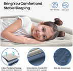 iDOO Twin Air Mattress with Built in Pump, Luxury Blow up Mattress, Comfort Inflatable Mattress for Camping, Guests & Home, Durable, Dual Chamber Single Air Bed, Colchon Inflable