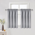 DWCN Silver Grey Short Blackout Curtains by DWCN