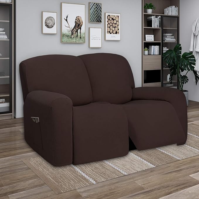 PureFit Super Stretch Loveseat Recliner Sofa Couch Cover - Image 2