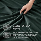 TRUE BAMBOO Sheets Set King Size - Silky Soft & Cooling - Dark Gray
