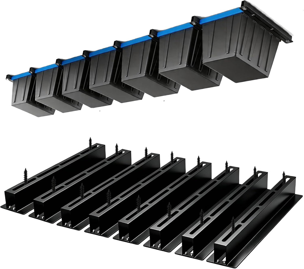 Garage Ceiling Storage Racks, 17 Inch Rails, 8 Pack
