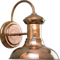 Progress Lighting Brookside Outdoor Wall Lantern Light, Copper