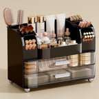 UFORU Makeup Organizer Countertop with 2 Large Drawers for Vanity Bathroom
