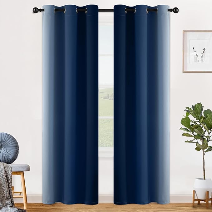 SimpleHome Ombre Room Darkening Curtains - Image 2