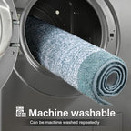 70x24 Long Bathroom Rugs Washable Non Slip, Dusty Blue Bath Mat - Image 9