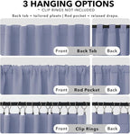 Deconovo Rod Pocket and Back Tab Blackout Curtains - Image 2