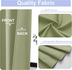 Simplebrand Ava Sage Green Blackout Curtains - Image 3