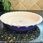 Great Jones 10 inch Baking Ceramic Pie Dish (Blueberry) - Oven Safe 500°F