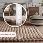 nuLOOM 3'9" x 6' Cozy Plush SuperiorWash Area Rug, Machine Washable, Soft - Image 2