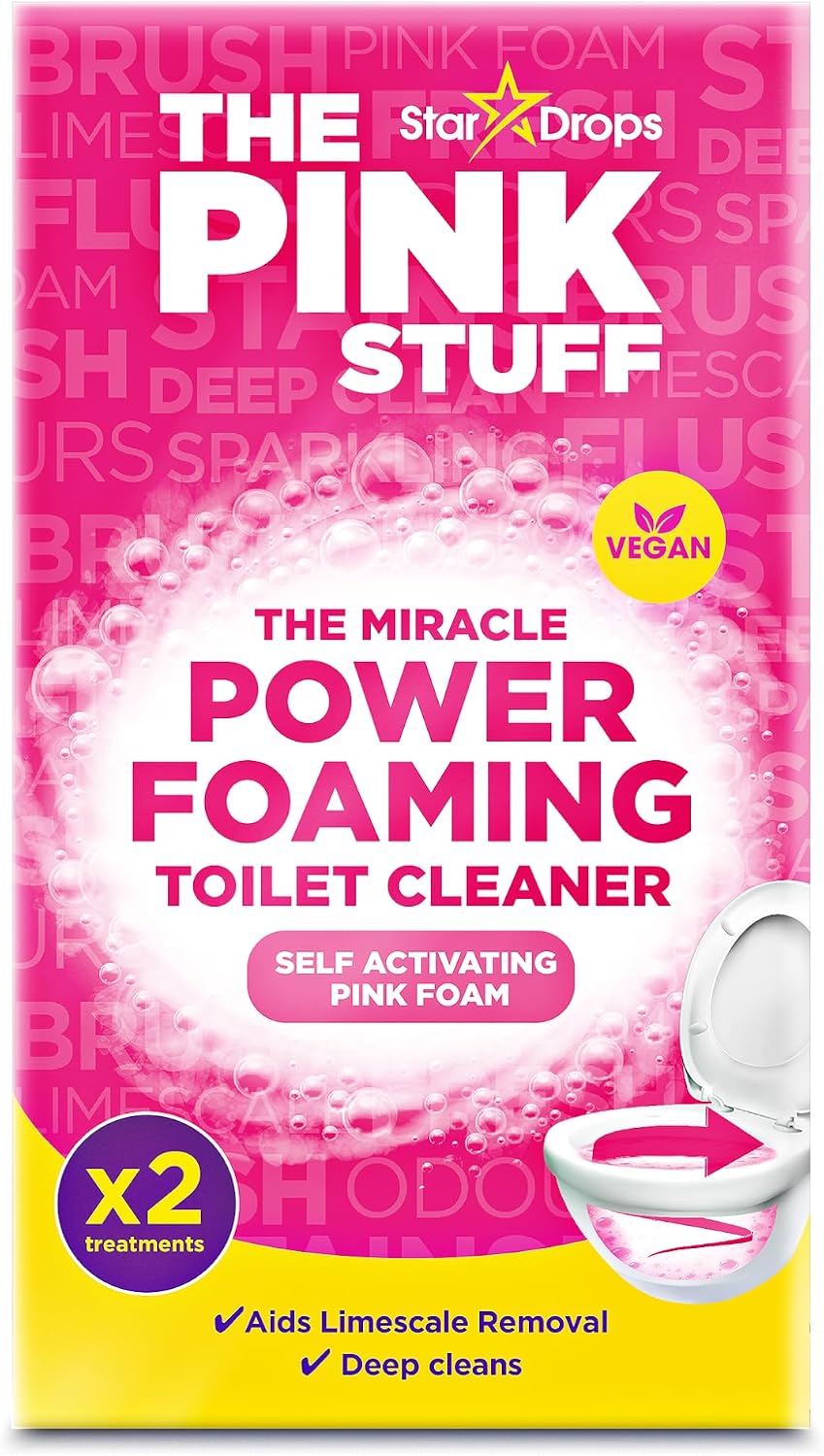 Stardrops The Pink Stuff Miracle Foaming Toilet Powder Kit