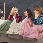 Buryeah 12 Pcs Flannel Throw Blanket Bulk 50 x 60 in Sleepover Blanket Outdoor - Image 4