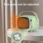 Space Heater, 800W/500W Ceramic Heater with Tip-Over Protection