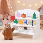 Novabright 13 Pcs Interchangeable Seasonal Tabletop Sign Bear Desk Decor