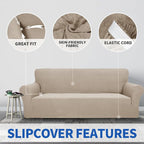 ZNSAYOTX 1 Piece Jacquard Couch Covers - Image 3
