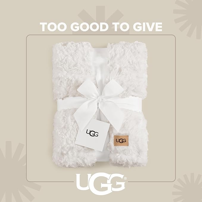 UGG Adalee Faux Fur Throw Blanket - Image 5
