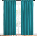 NICETOWN Peacock Blue Blackout Curtains Panels - Image 2