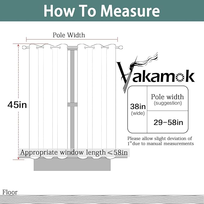 Yakamok Light Blocking Window Blackout Curtains Thermal Insulated Room - Image 7