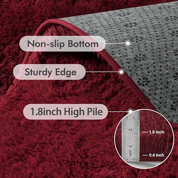 9x12 Ft Extra Large Shag Rugs for Living Room, Ultra Soft Fluffy Furry Area - Image 6