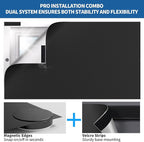 BKSAI 100% Blackout Window Cover, Portable Magnetic Black Out Curtains - Image 5