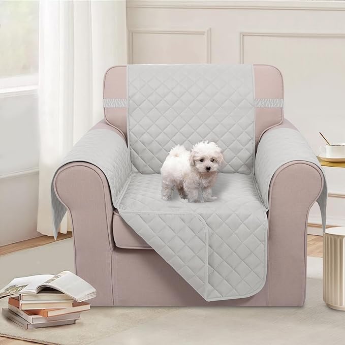 U-NICE HOME Reversible Oversized Chair Covers Quilted Water Repellent Pet - Image 2
