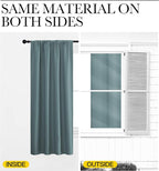 NICETOWN Greyish Blue Blackout Curtains Panels - Image 5