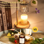 Candle Warmer Lamp with Timer, Birthday Gifts for Women Home Decor