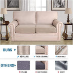 H.VERSAILTEX Super Stretch Individual Seat Cushion Covers Sofa Covers Couch - Image 2