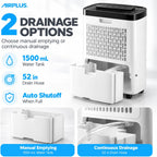 AIRPLUS Max 30 Pint Tall Dehumidifier for Home Bedroom up to 1500 Sq Ft