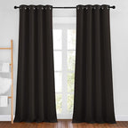 NICETOWN Toffee Brown Room Darkening 102 inch Curtains, Grommet Thermal by NICETOWN