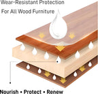 JOAOL Wood Floor Restorer & Polish–High Gloss Shine, Helps Repair Fine Scratches, Durable Protective Finish, Non-Slip, Non-Greasy, Moisture&Dust Resistant for Hardwood, Laminate Floors&Wood Furniture