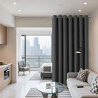 Joydeco Blackout Patio Sliding Door Curtains 108 Inches Long, Grommet Privacy - Image 2