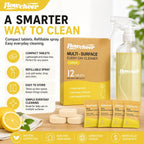 flowcheer Multi Surface Cleaner Refills -12 Pack(Lemon)