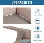 H.VERSAILTEX Super Stretch Individual Seat Cushion Covers Sofa Covers Couch - Image 6