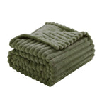 Olive Green Fleece Throw Blanket 60”×80” - Image 5