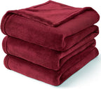 BEDELITE Fleece Blanket Burgundy Throw Blankets - Image 8
