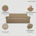 Easy-Going Stretch 4 Seater Sofa Slipcover 1-Piece Sofa Cover Furniture - Image 3