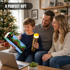 LOUHH Wall Torch Lamp, 7 Color LED Wall Night Light Rechargeable Retro Pixel Style Table Lamp for Game Room Kids Room Decor and Children's Gifts