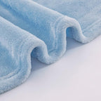 JIAHANNHA Flannel Fleece Ice Blue Blanket Throw Size, Light Blue Throw Blanket - Image 4