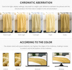 BOURINA Mustard Throw Blanket 50x60 Inches Throw Textured Solid Soft Sofa Couch - Image 7
