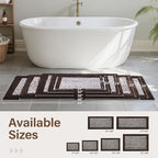 70x24 Long Bathroom Rugs Washable Non Slip, Soft Absorbent Quick Dry Mats - Image 6